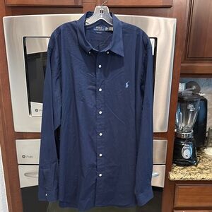 Polo by Ralph Lauren Men's Navy Blue XXL Shirt